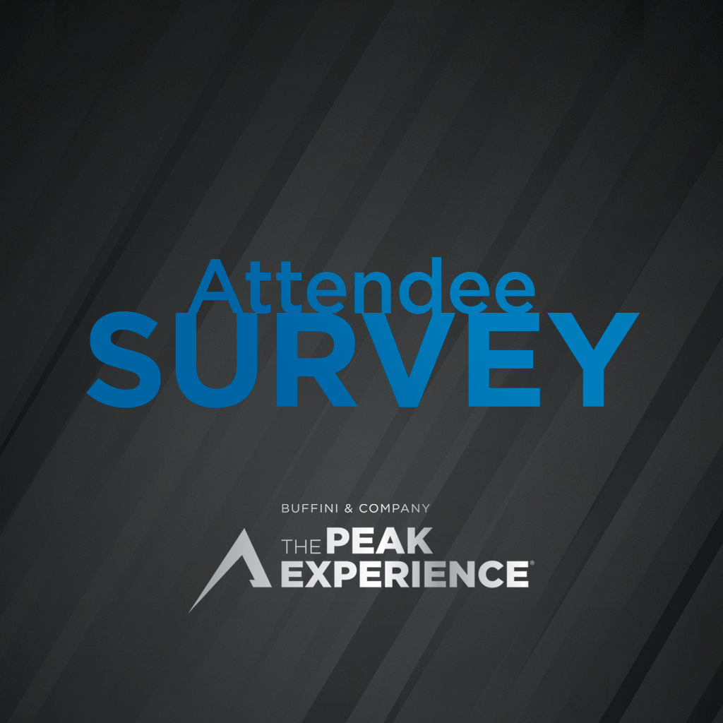 Attendee Survey - The Peak Experience