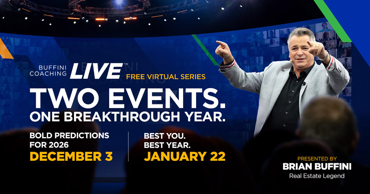 Buffini Coaching Live: Bold Predictions, Playbooks and Mindset Breakthroughs
